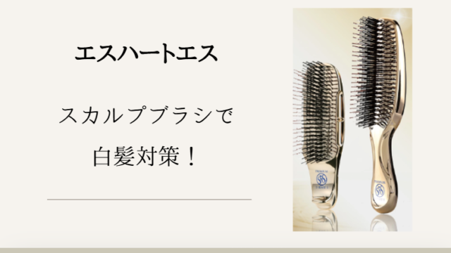 エスハートエス スカルプブラシで白髪対策